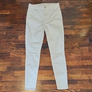 NWT American Eagle Outfitters White Super Stretch High Rise Jeggings